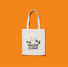 Load image into Gallery viewer, Panda Corner Fun Canvas Tote Bag
